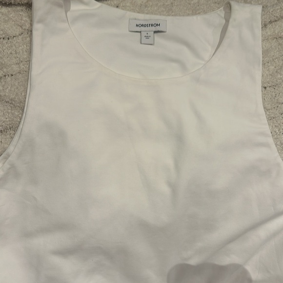 Nordstrom embroidered sleeveless mixed media sundress - Picture 3 of 6